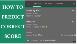 Correct Score Prediction Today