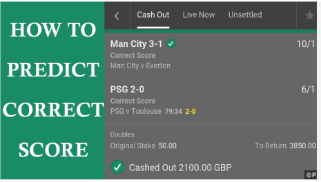 Correct Score Prediction Today